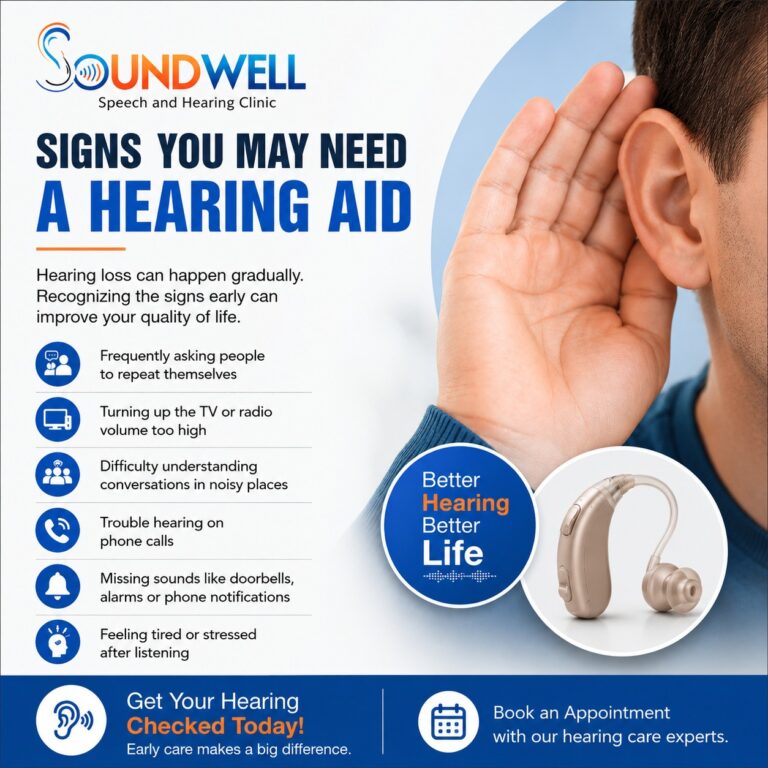 Signs You May Need a Hearing Aid – Soundwell Clinic